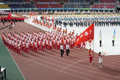 長(zhǎng)春市第一屆運(yùn)動(dòng)會(huì)在長(zhǎng)春新區(qū)奧體公園開幕